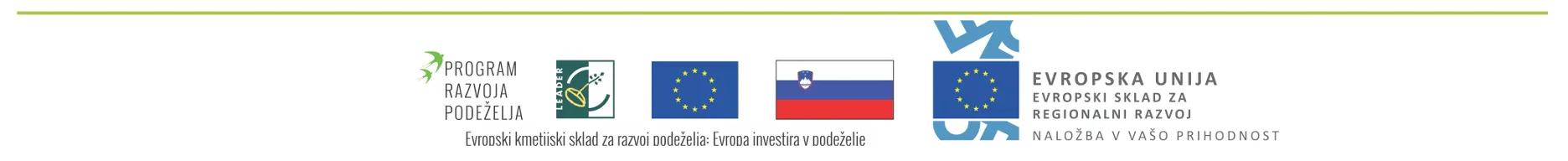 Evropska unija, Evropski sklad za regionalni razvoj; Republika Slovenija, Ministrstvo za gospodarski razvoj in tehnologijo; LAS Goričko 2020; Program razvoja podeželja